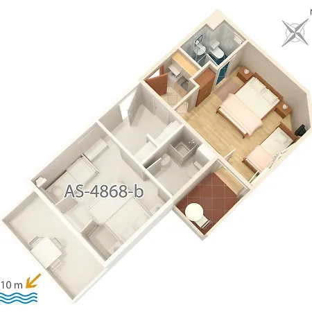 아파트 Balica Rat 4868a 셀리나